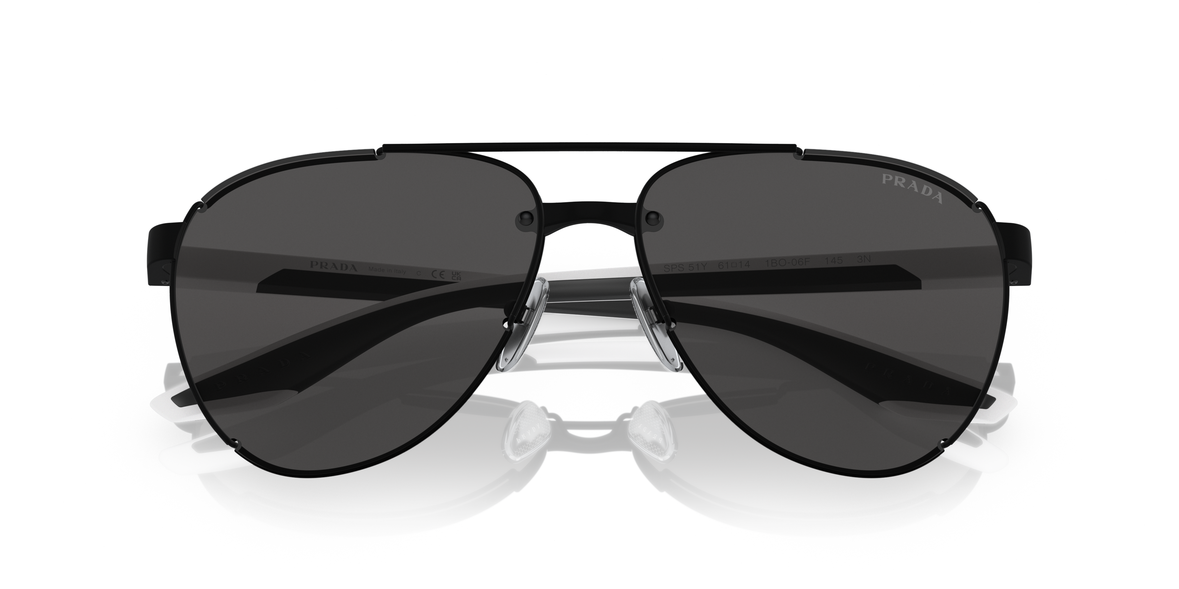 نظارة برادا لينيا روسا الشمسية - PS 51YS 1BO06F 61