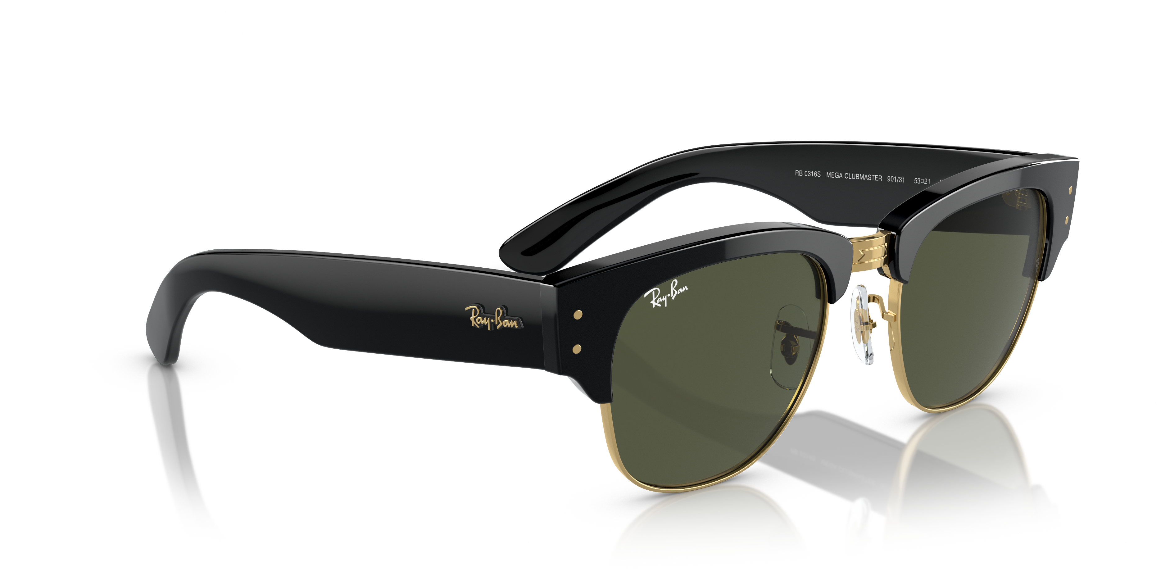 RAY-BAN SUNGLASSES MEGA CLUBMASTER - RB0316S 901/31 53