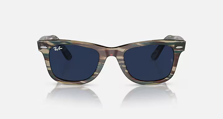 RAY-BAN SUNGLASSES WAYFARER - RB2140 1387GG 50 - Photo Striped Gray
