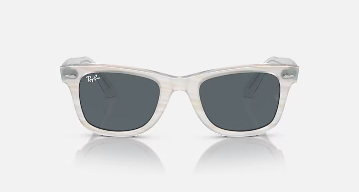 RAY-BAN SUNGLASSES WAYFARER - RB2140 1407R5 50 - Photo Striped Light Blue