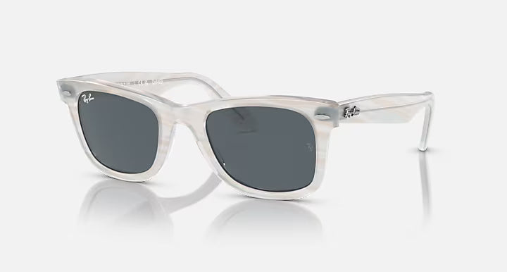 RAY-BAN SUNGLASSES WAYFARER - RB2140 1407R5 50 - Photo Striped Light Blue