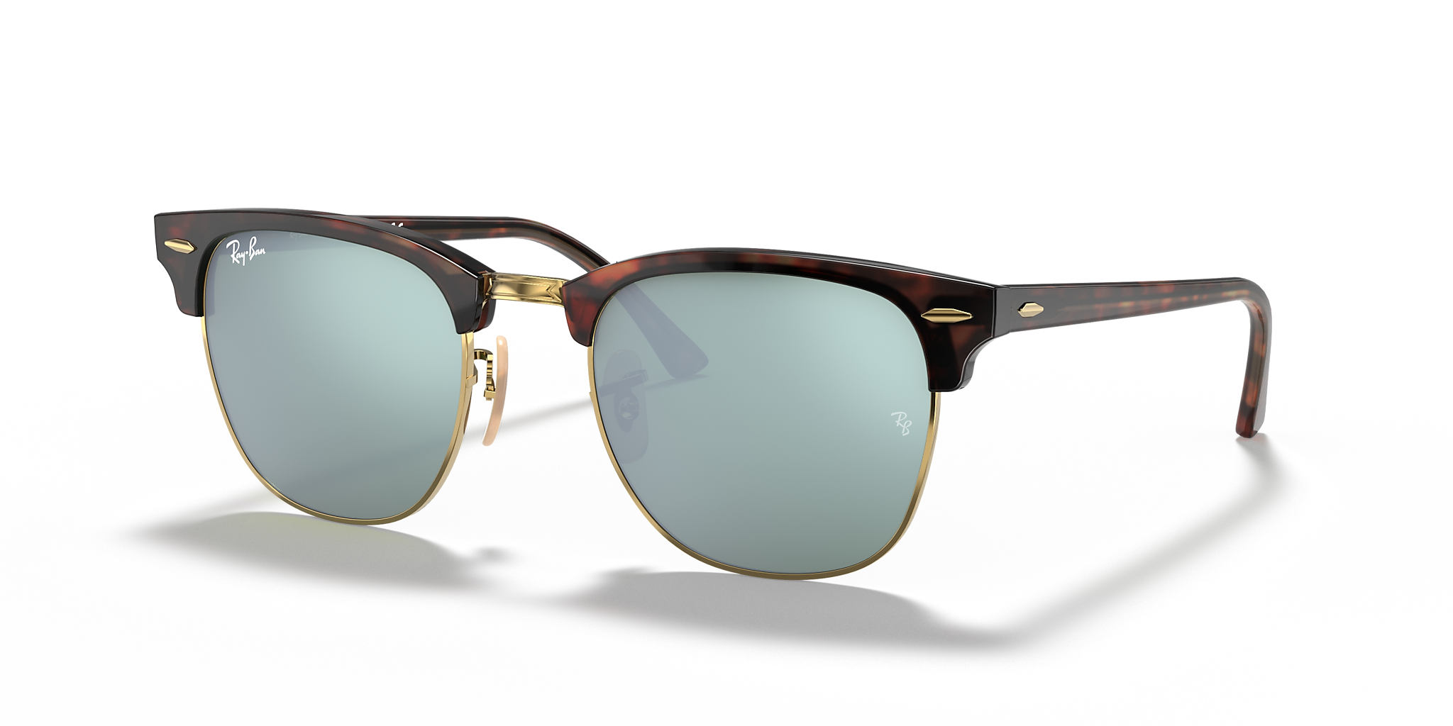 RAY-BAN SUNGLASSES CLUBMASTER - RB3016 Flash Lenses