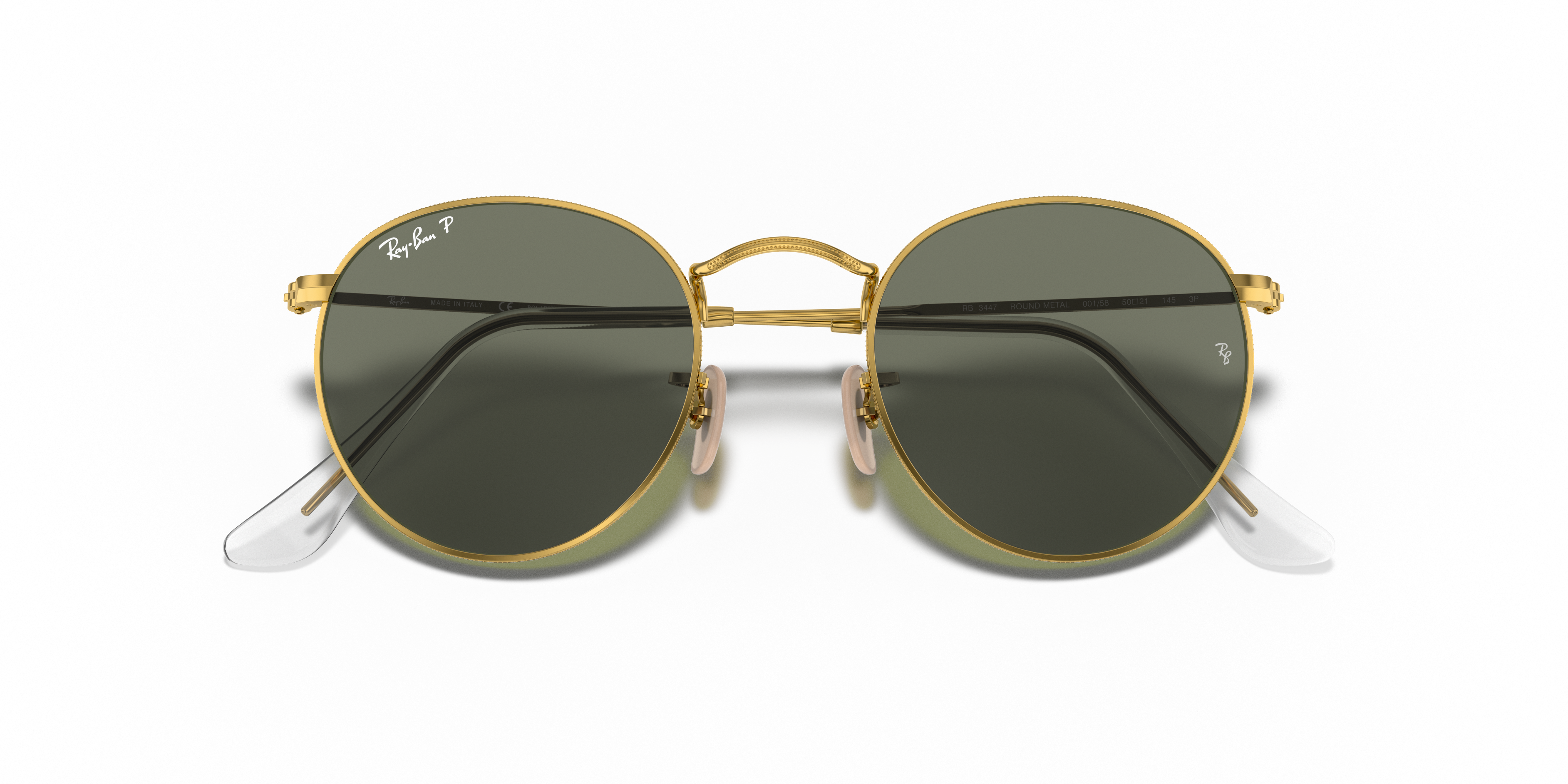 RAY-BAN SUNGLASSES ROUND METAL - RB3447 001/58 50