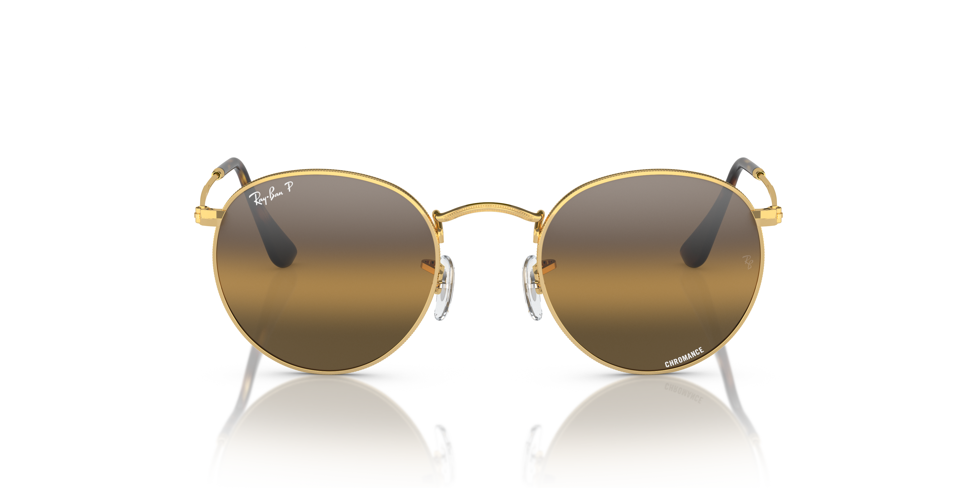 RAY-BAN SUNGLASSES ROUND METAL - RB3447 001/G5 53
