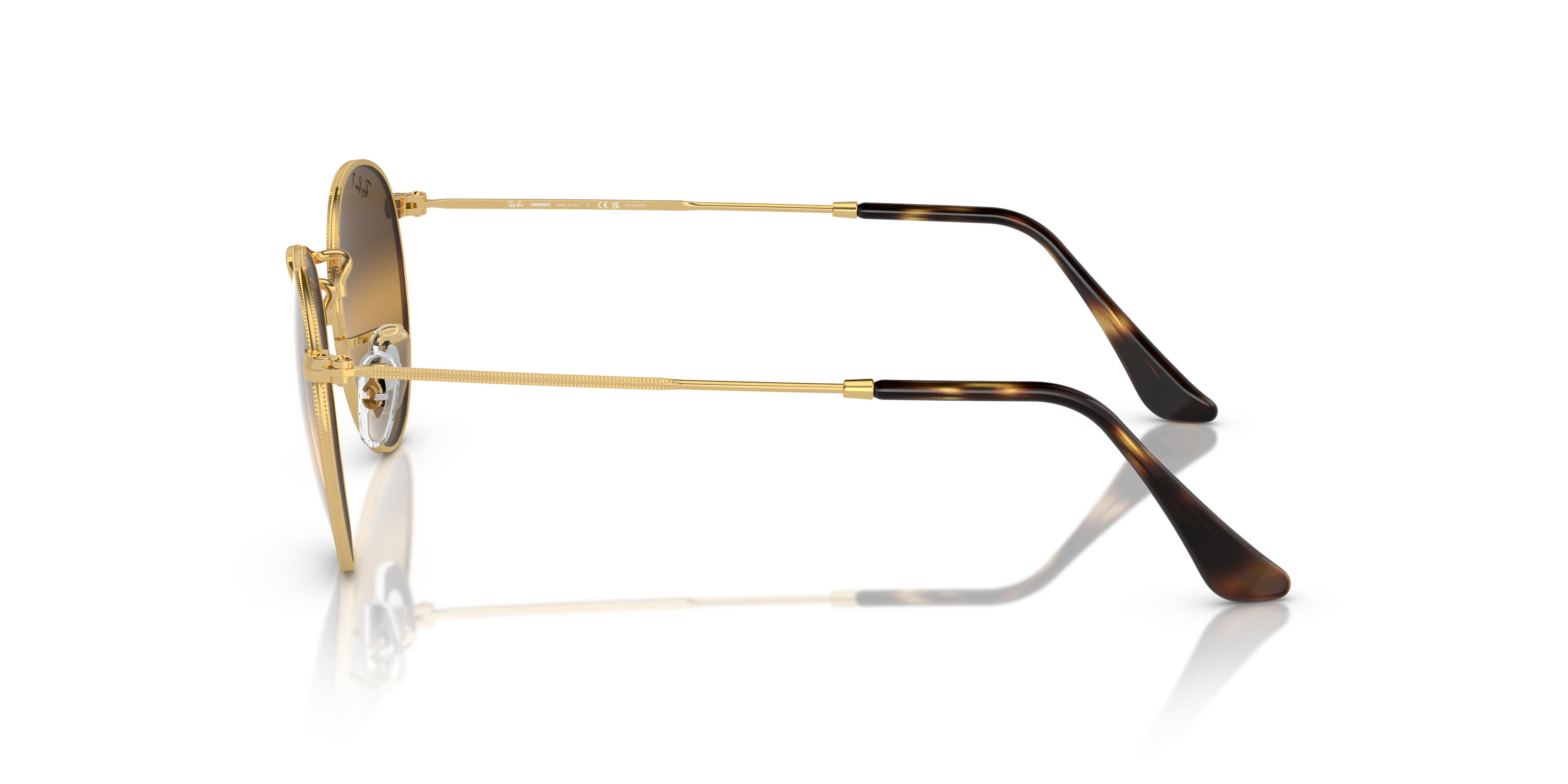 RAY-BAN SUNGLASSES ROUND METAL - RB3447 001/G5 53