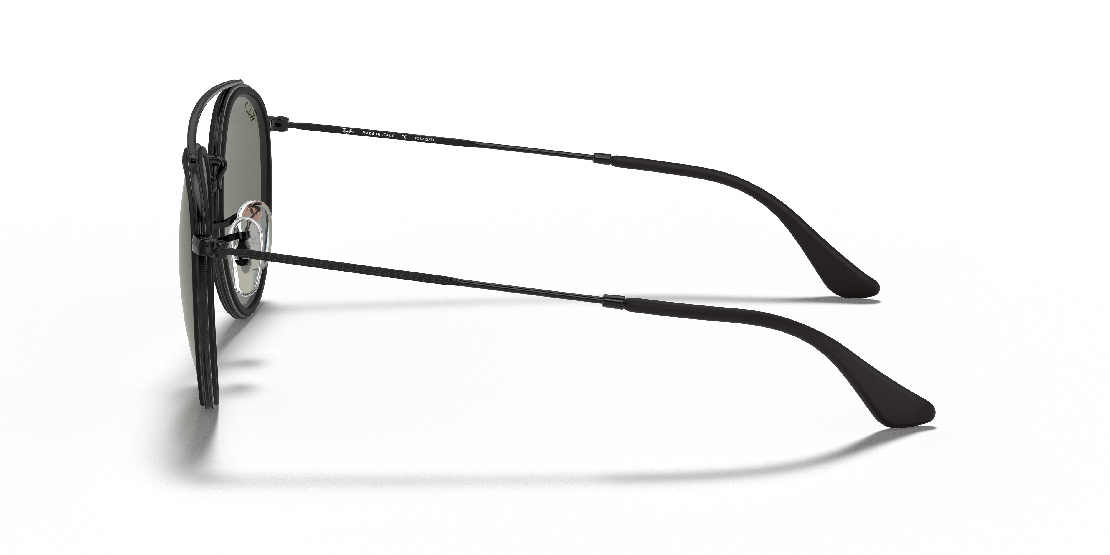 RAY-BAN SUNGLASSES ROUND DOUBLE BRIDGE - RB3647N 002/58 51