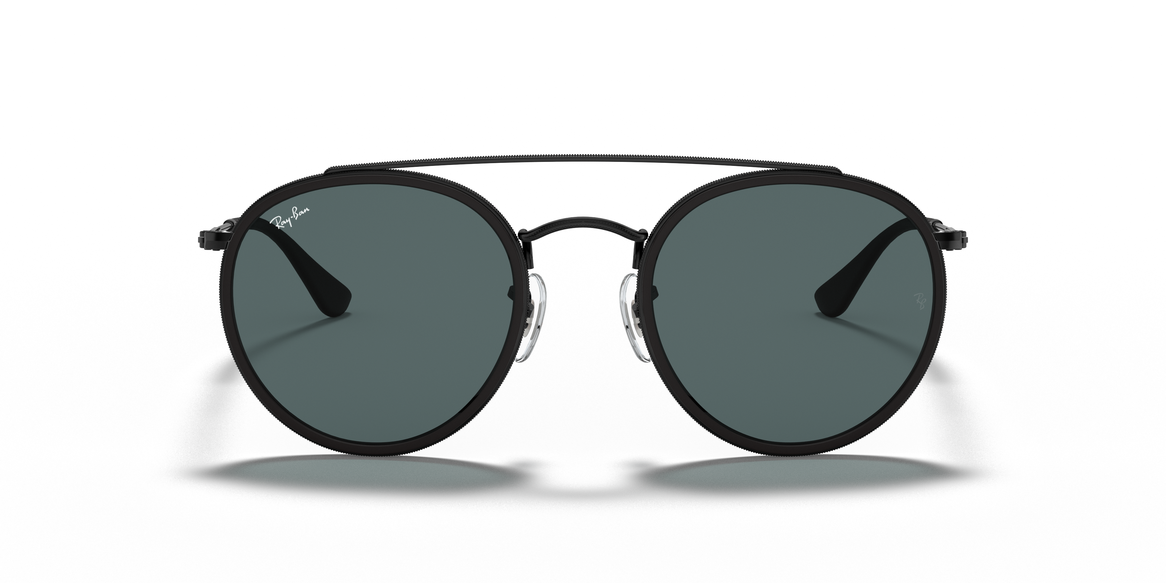 RAY-BAN SUNGLASSES ROUND DOUBLE BRIDGE - RB3647N 002/R5 51