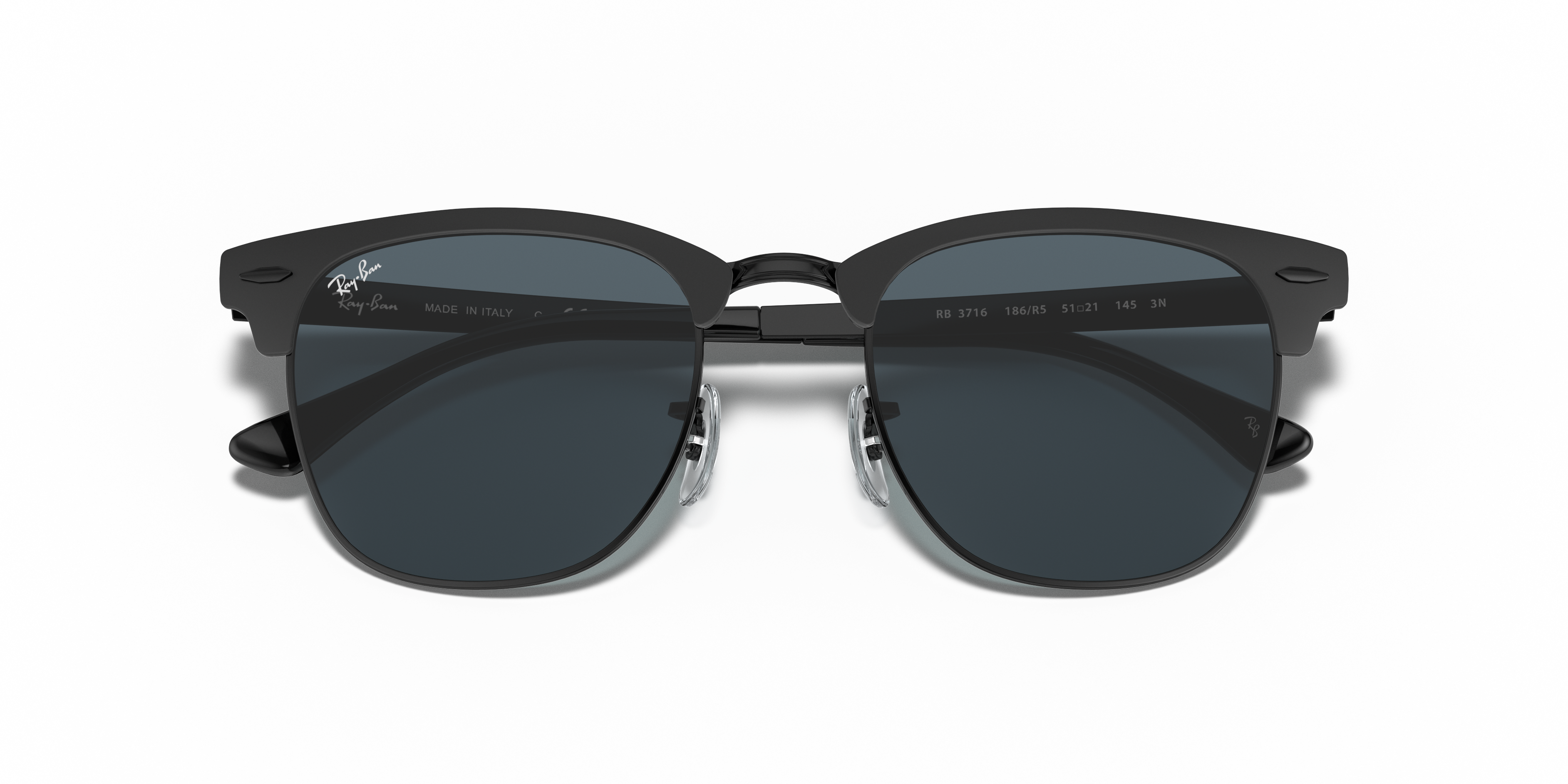 RAY-BAN SUNGLASSES CLUBMASTER METAL - RB3716 186/R5 51