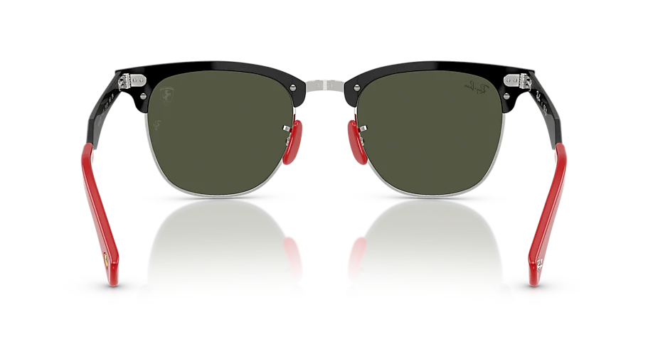 RAY-BAN SUNGLASSES SCUDERIA FERRARI - RB3807M F11031 51 - Brushed Black on Silver