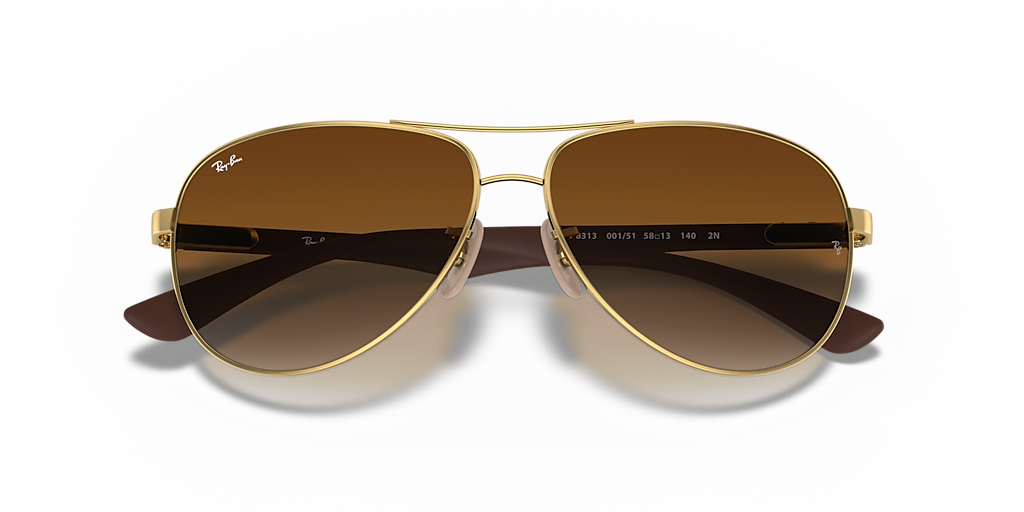 RAY-BAN SUNGLASSES CARBON FIBRE - RB8313 001/51 61