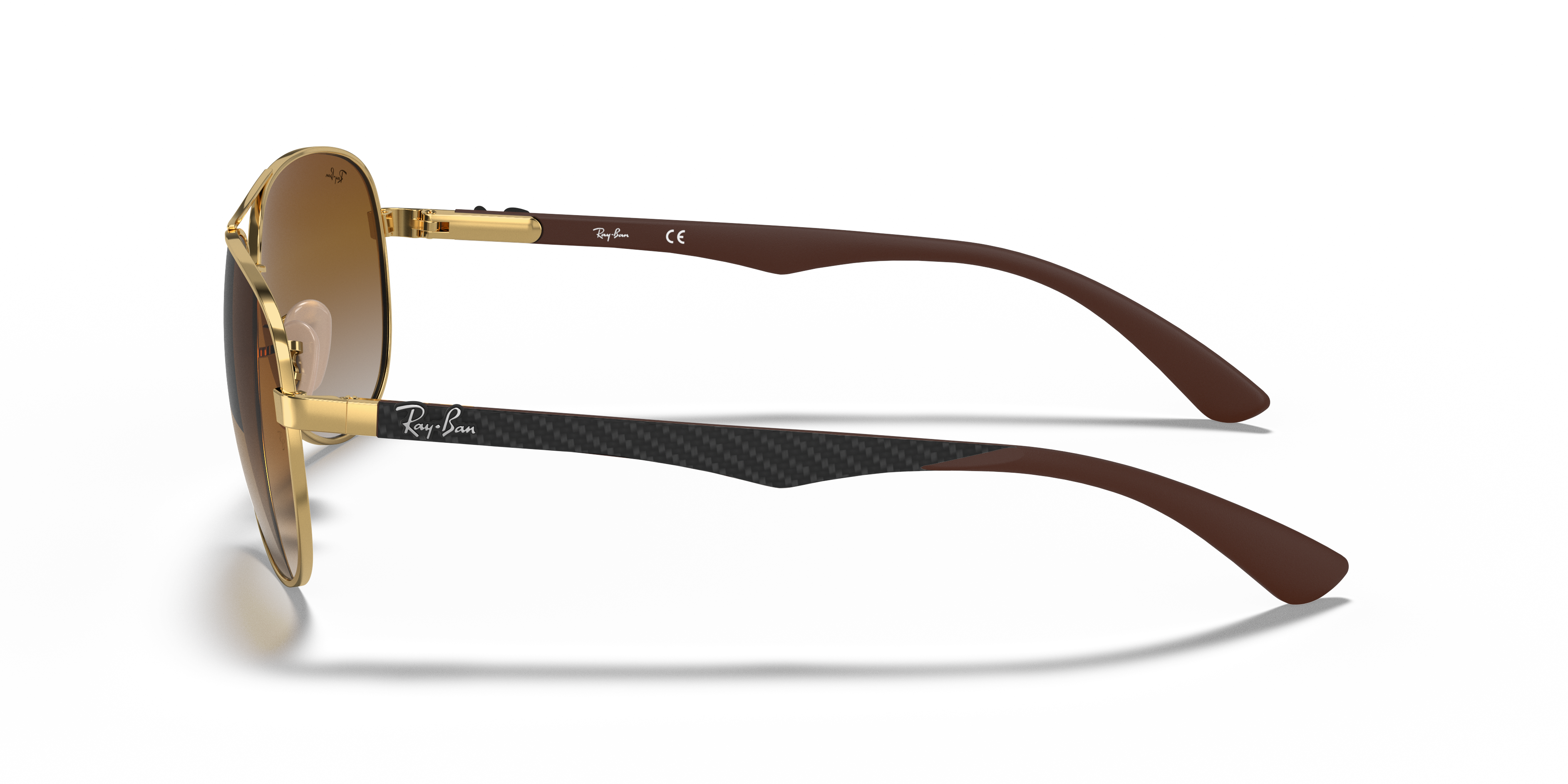 RAY-BAN SUNGLASSES CARBON FIBRE - RB8313 001/51 58