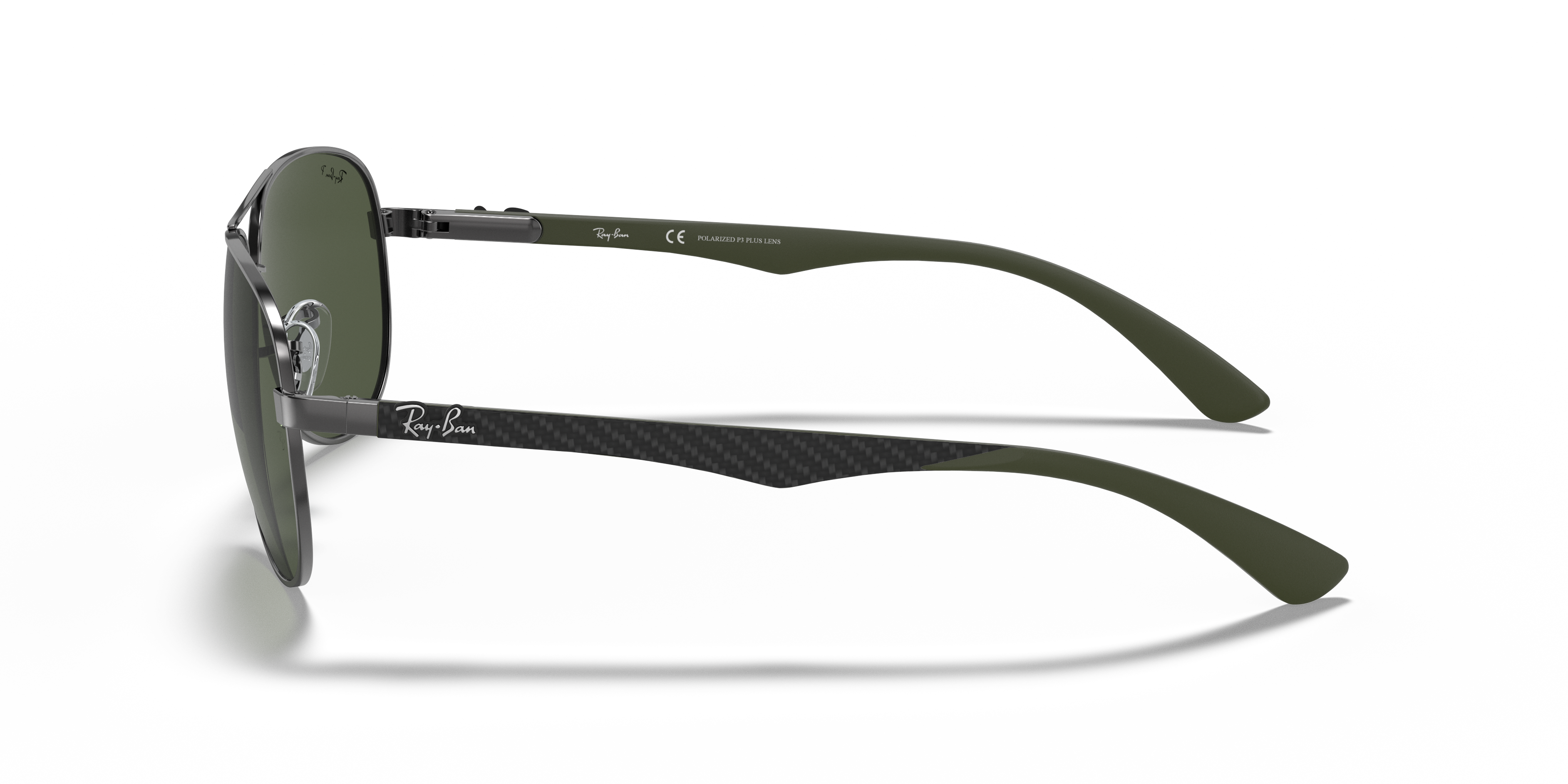 RAY-BAN SUNGLASSES CARBON FIBRE - RB8313 004/N5 61