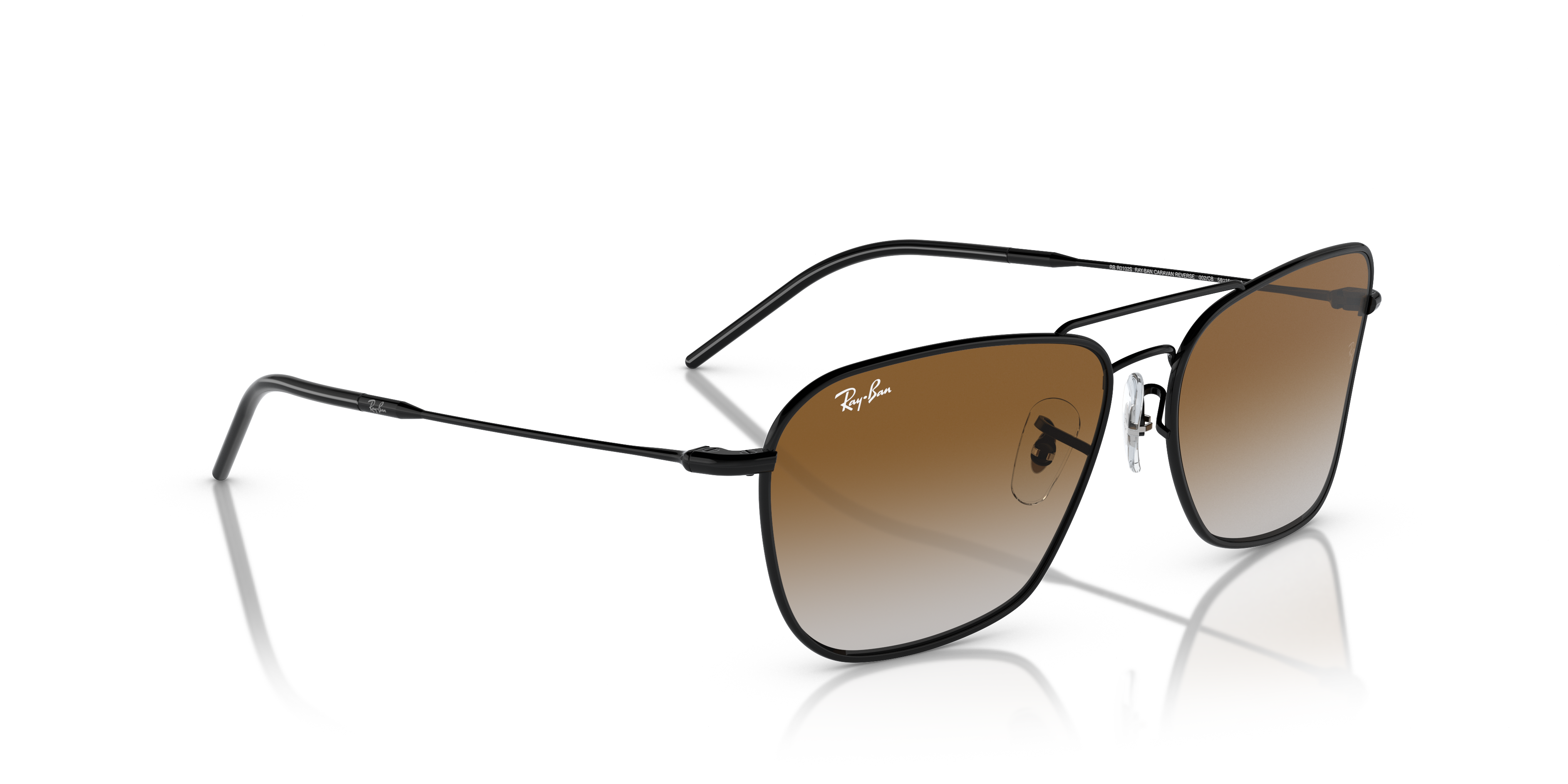 RAY-BAN SUNGLASSES CARAVAN REVERSE - RBR0102S 002/CB 58