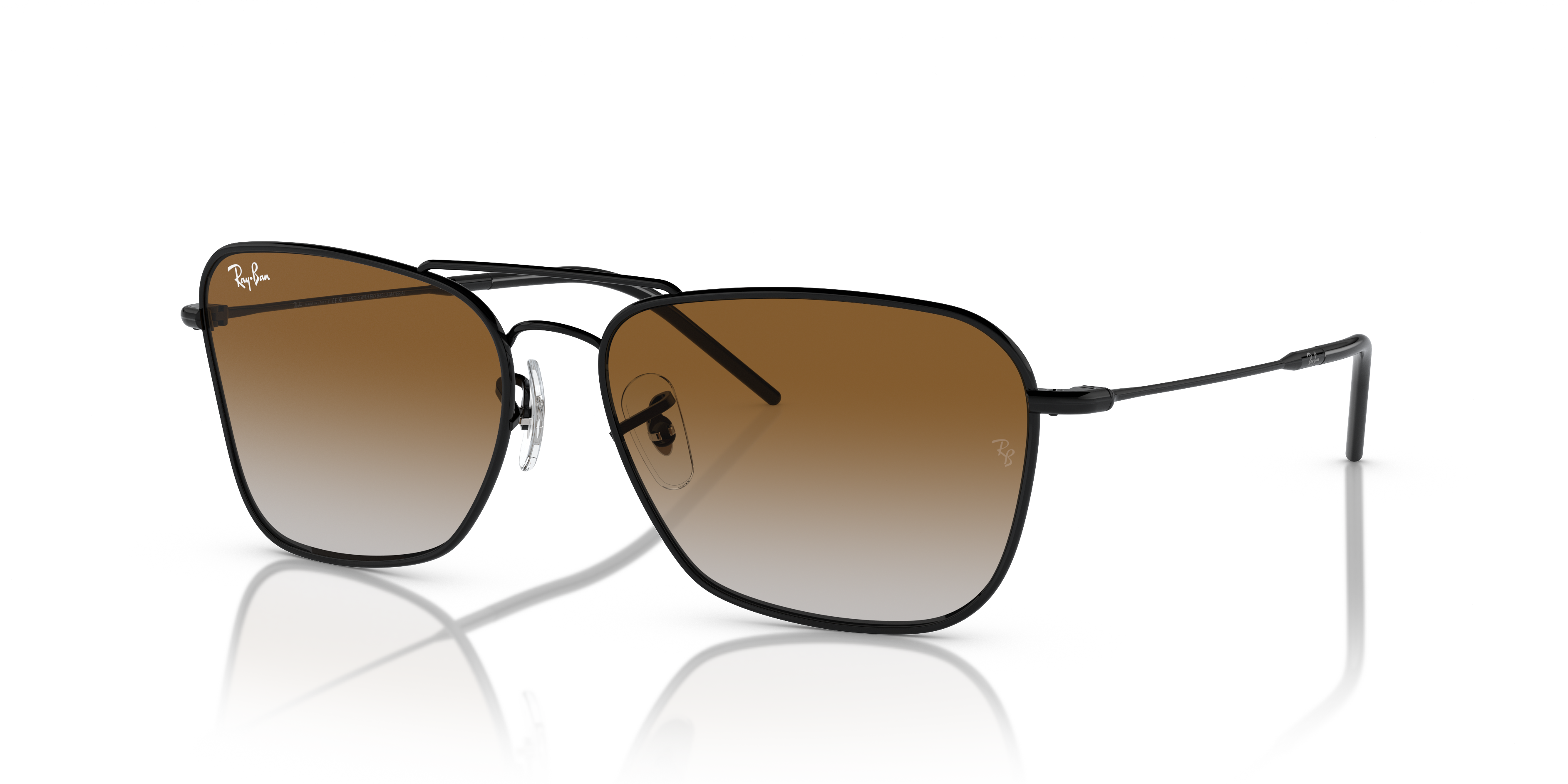 RAY-BAN SUNGLASSES CARAVAN REVERSE - RBR0102S 002/CB 58