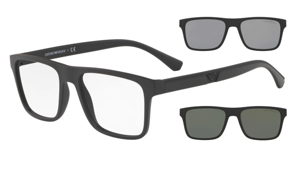 EMPORIO ARMANI CLIP-ON EYEGLASSES - EA4115 58011W 54