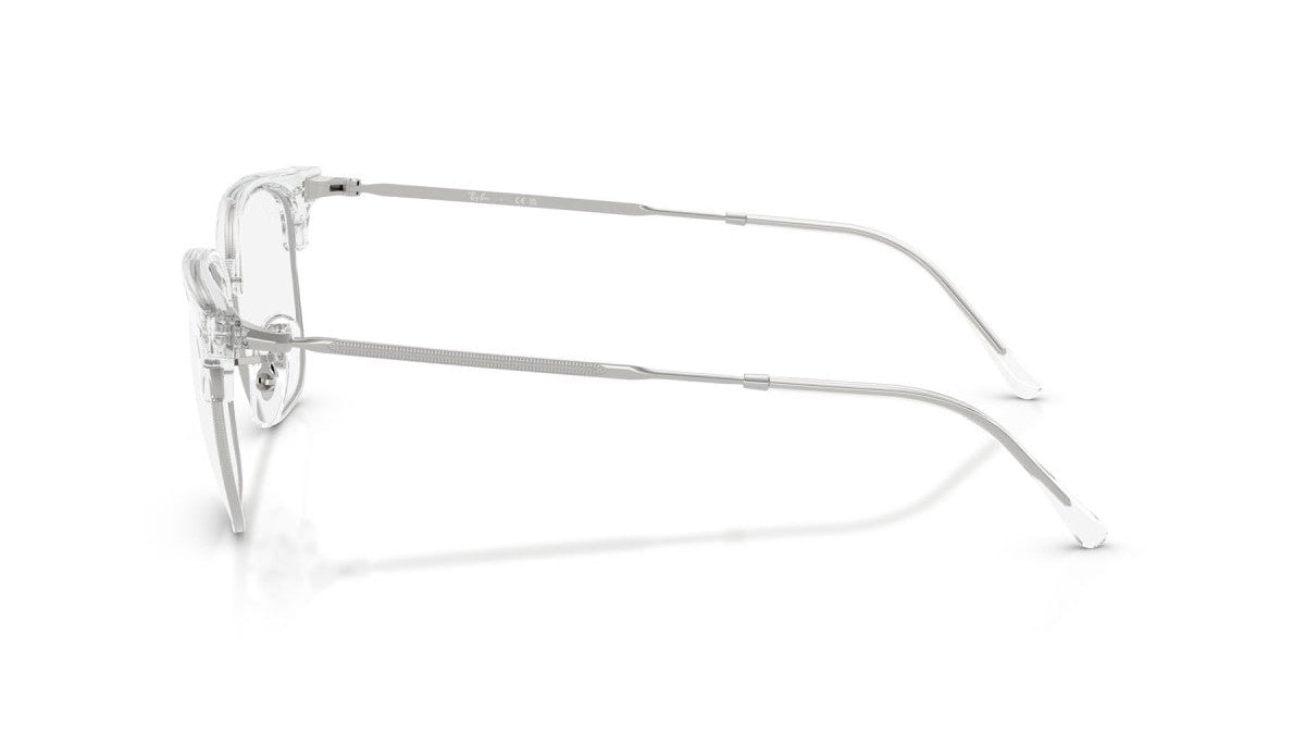 RAY-BAN EYEGLASSES NEW CLUBMASTER - RB7216 2001 51 - Transparent on Silver