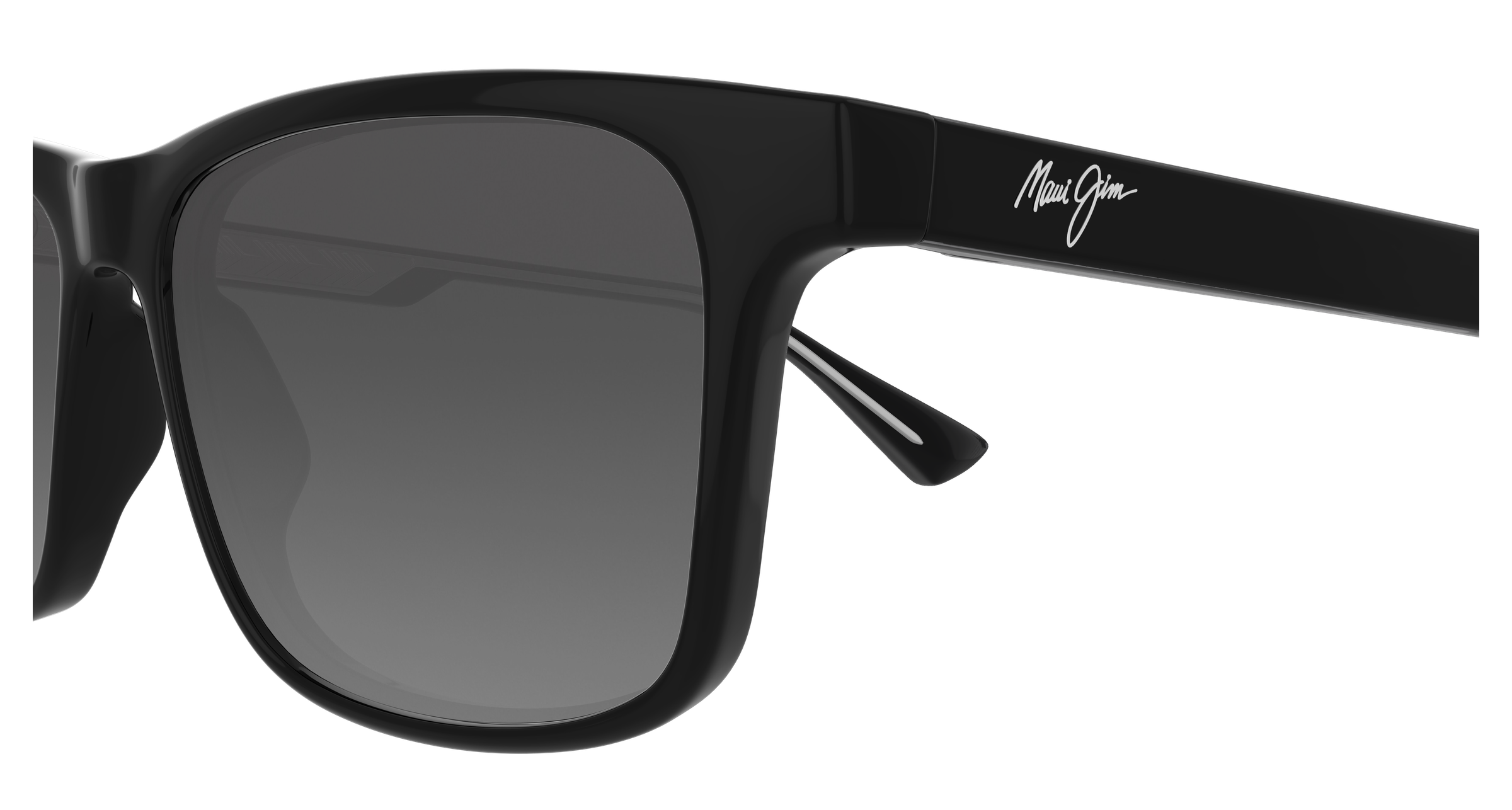 MAUI JIM SUNGLASSES - MJ0587S-001/GS587-02 GREY OKINA SHINY BLACK