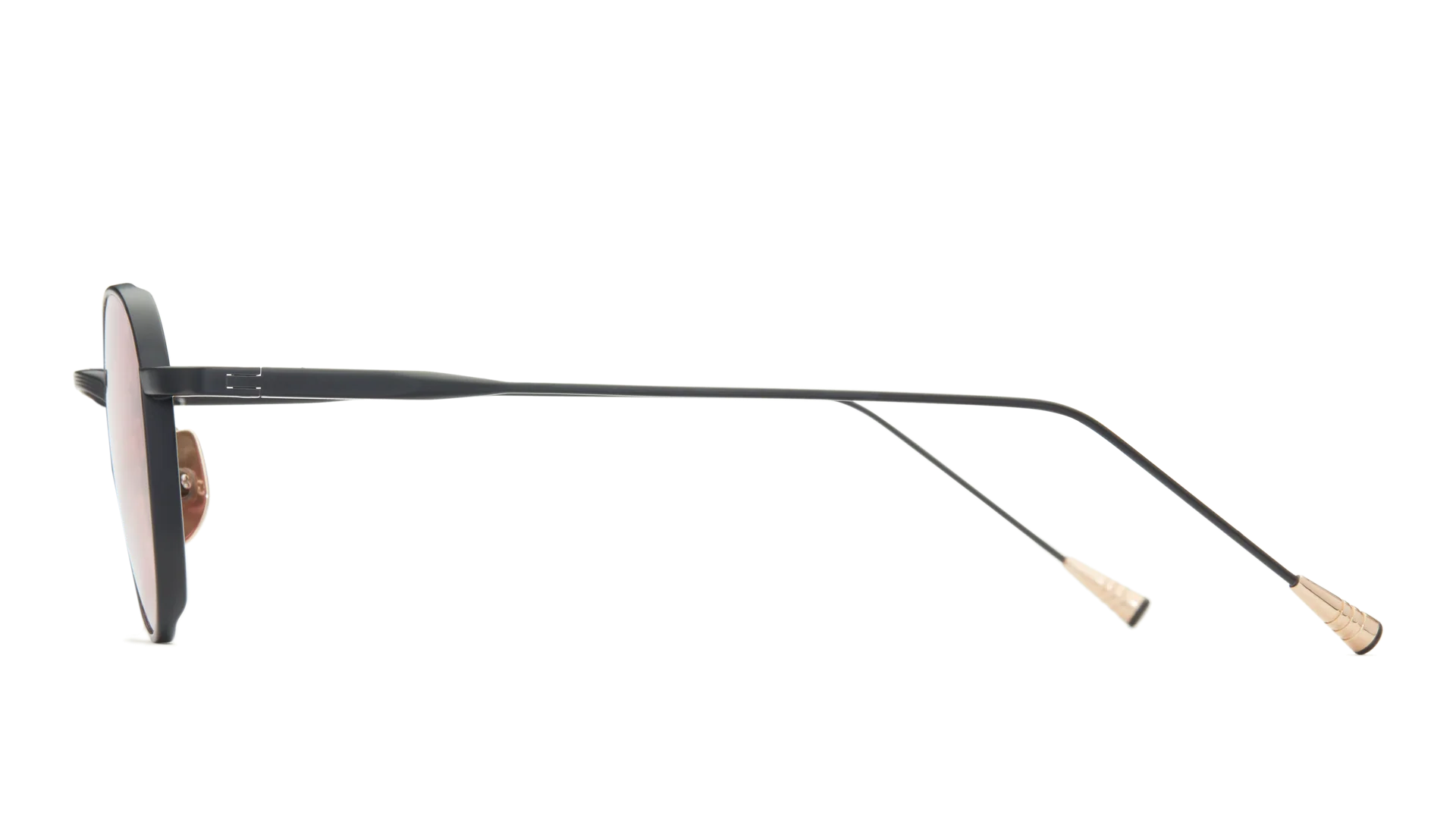 LUNETTERIE GENERALE SUNGLASSES - CAFE RACER BLACK SOLID ROSE 47