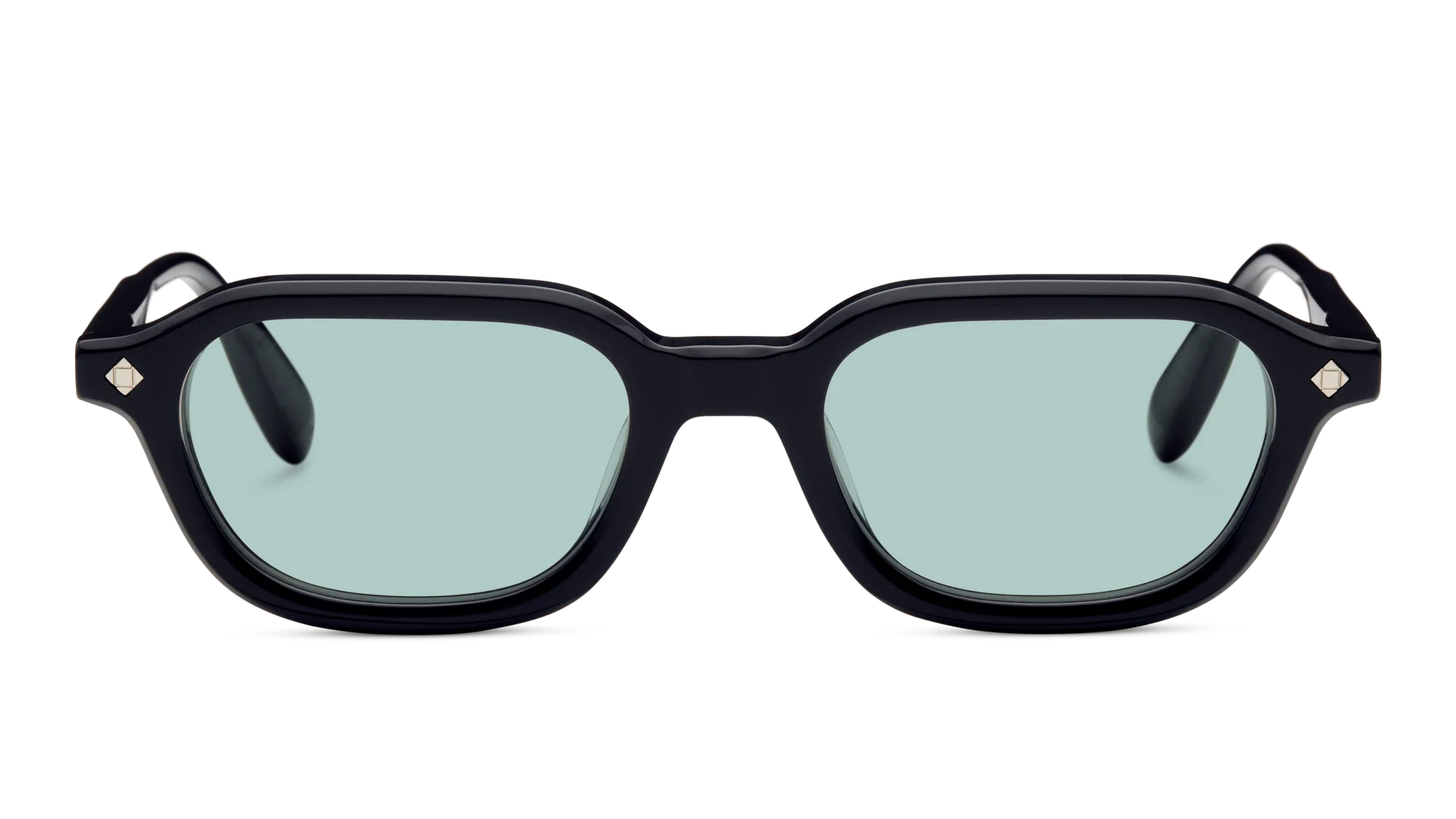 LUNETTERIE GENERALE SUNGLASSES - DOLCE FAR NIENTE BLACK/PALLADIUM SOLID TEAL