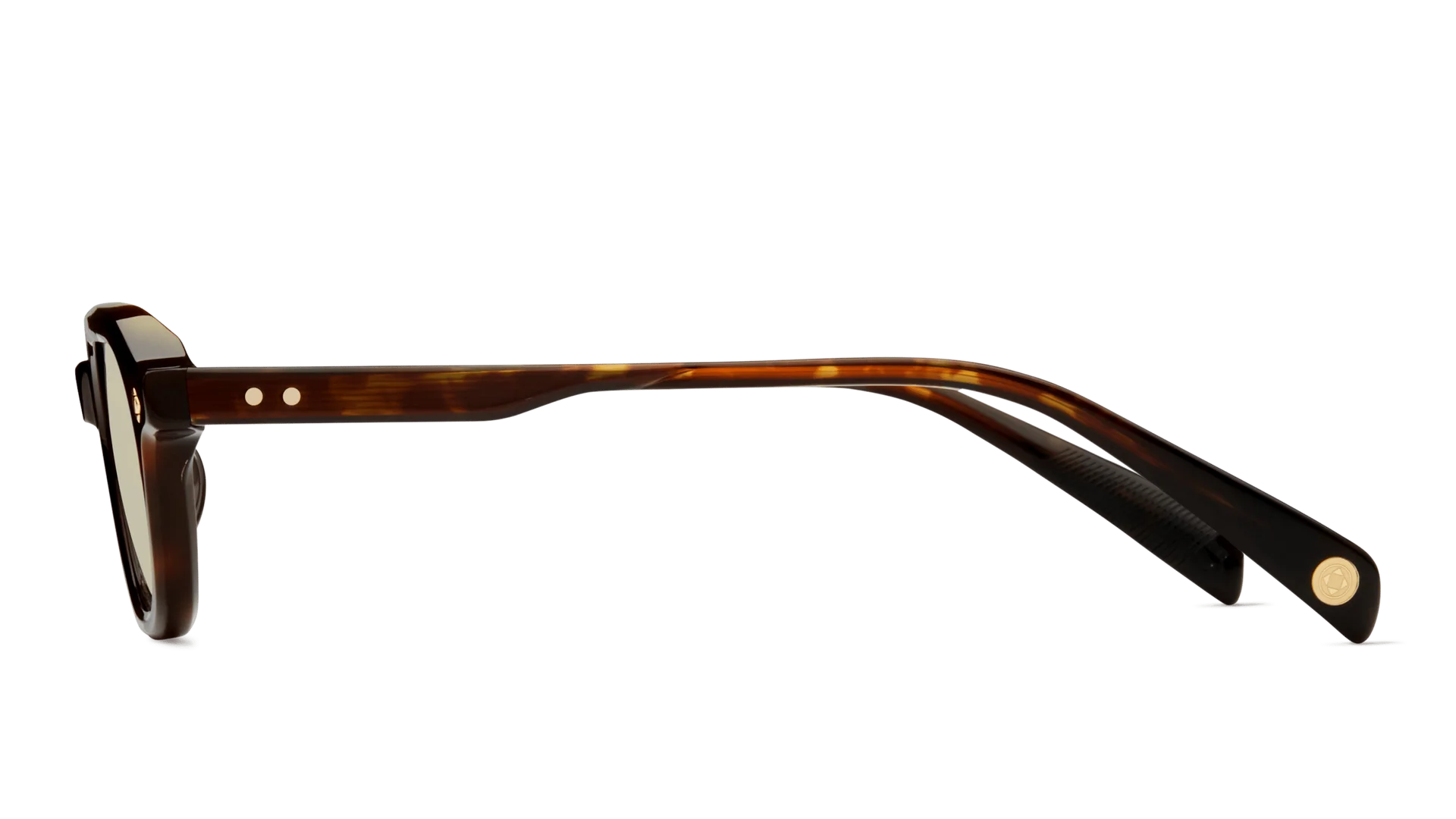 LUNETTERIE GENERALE SUNGLASSES - DOLCE FAR NIENTE DARK TORTOISE/18K GOLD