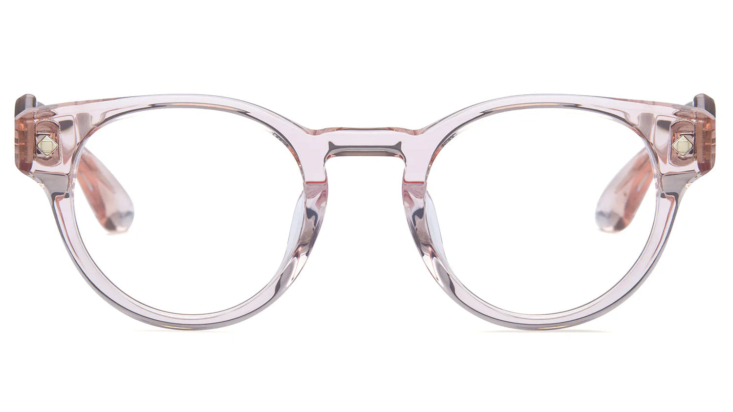 LUNETTERIE GENERALE EYEGLASSES - GOLDEN HOUR PINK CRYSTAL/PALLADIUM 50