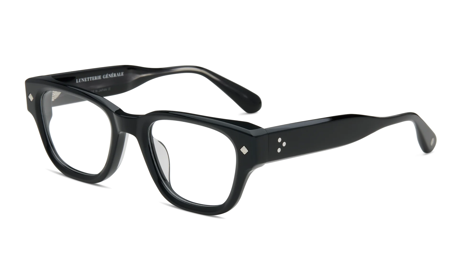 LUNETTERIE GENERALE EYEGLASSES - MINUIT MOINS UNE BLACK & SMOKE/PALLADIUM 54