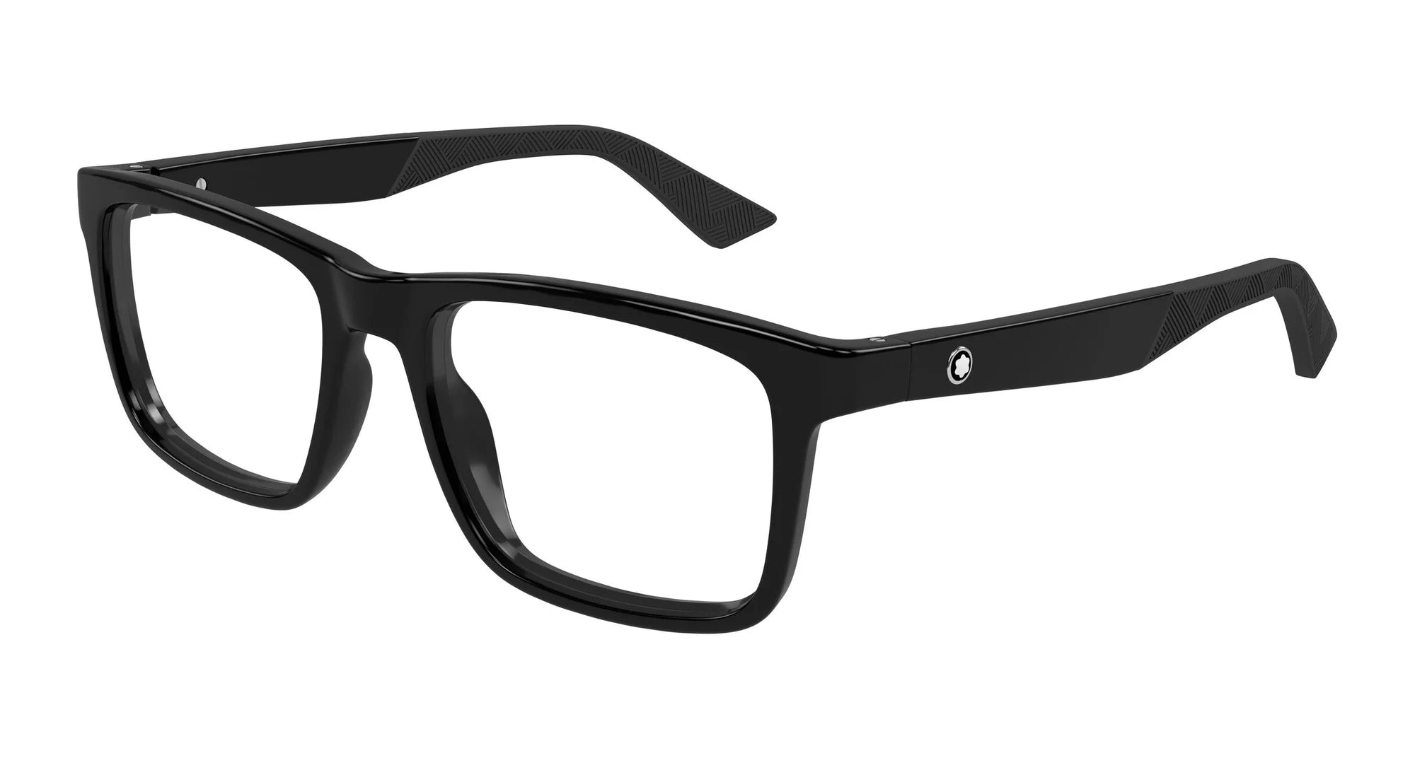 MONTBLANC EYEGLASSES - MB0434O 001 55 SHINY BLACK
