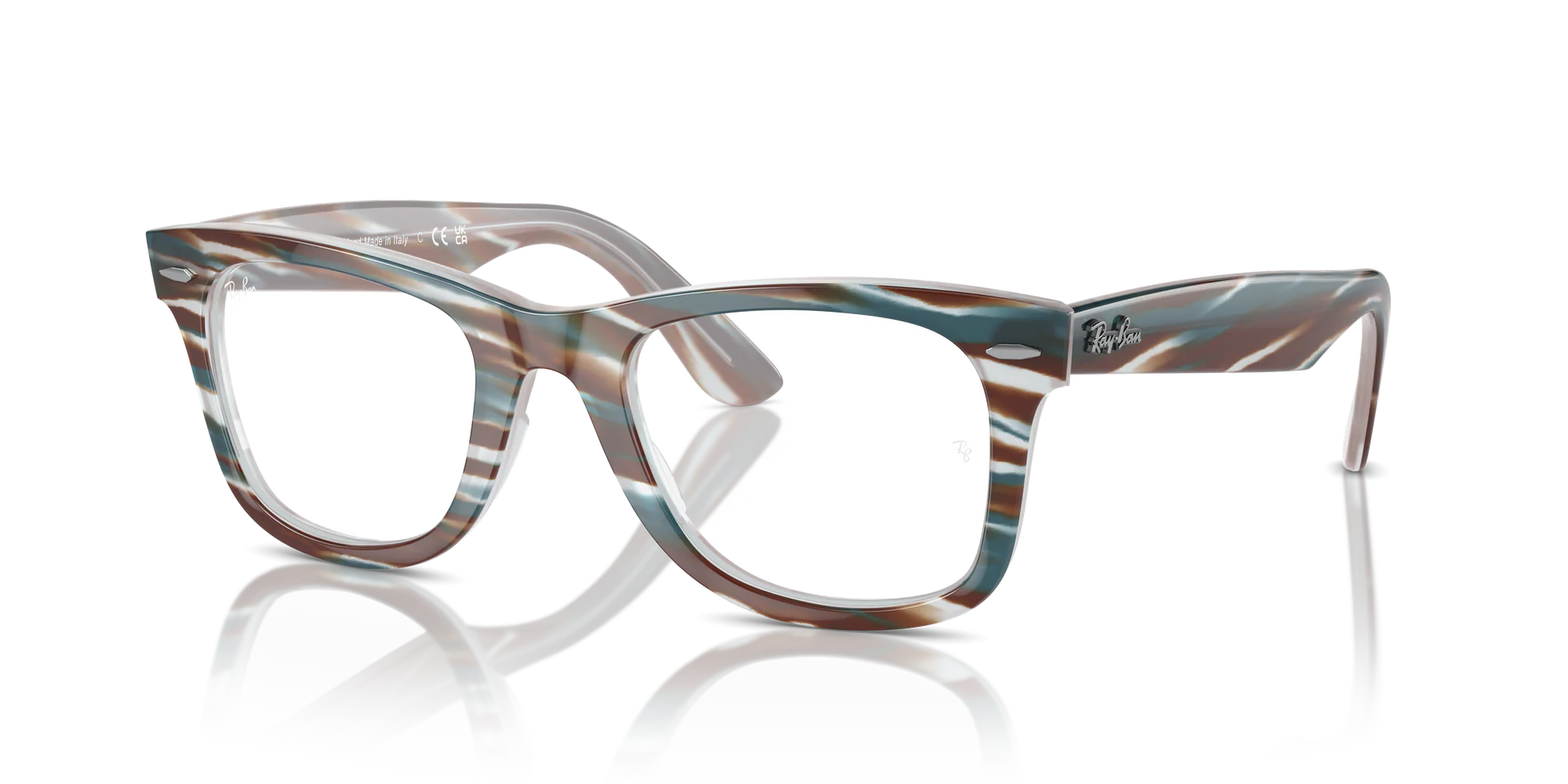 RAYBAN EYEGLASSES WAYFARER EASE - RX4340V 8382 50 - Photo Striped Light Blue