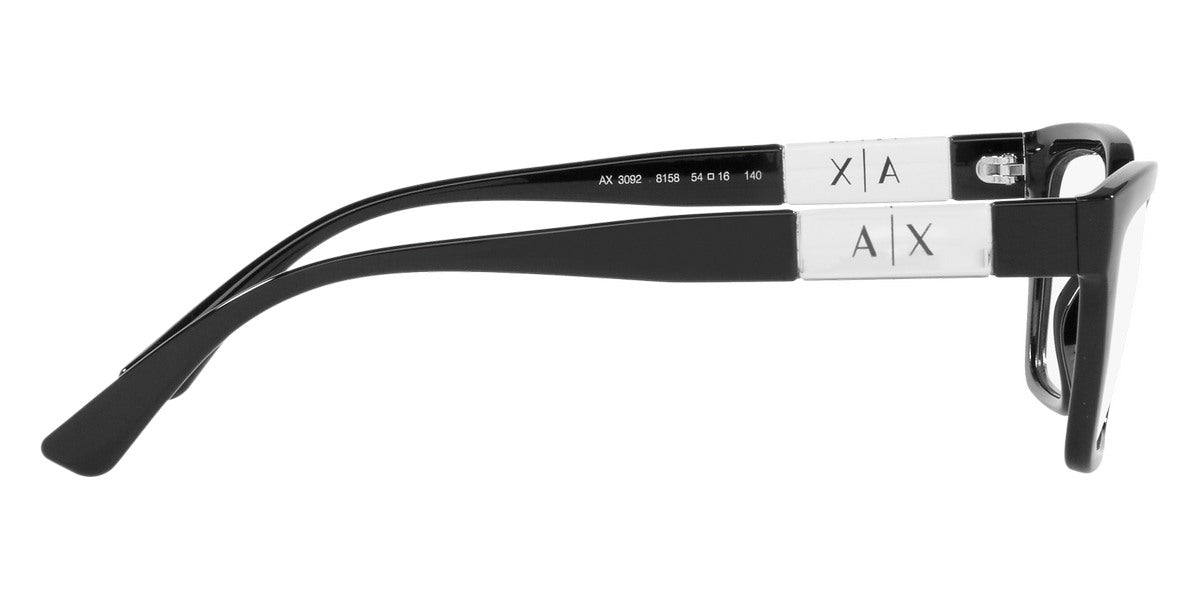 ARMANI EXCHANGE EYEGLASSES - AX3092 8158 54 - Shiny Black