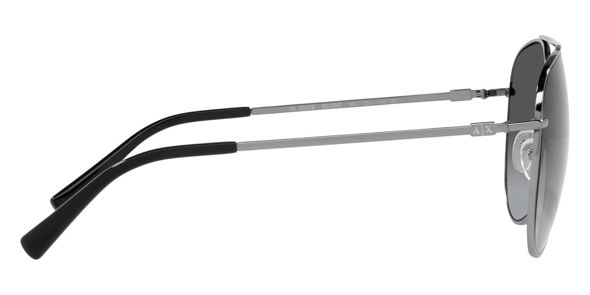 ARMANI EXCHANGE SUNGLASSES - AX2043S 60038G 59 - Shiny Gunmetal