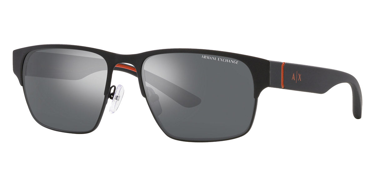 ARMANI EXCHANGE SUNGLASSES - AX2046S 60006G 57 - Matte Black/Red