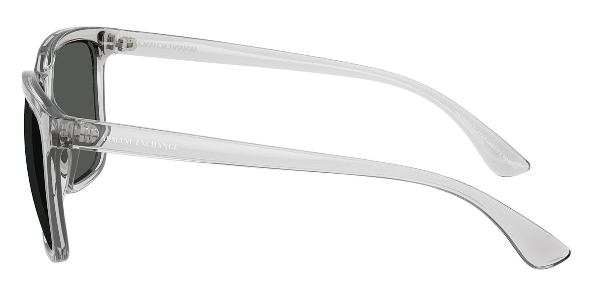 ARMANI EXCHANGE SUNGLASSES - AX4112SU 823987 55 - Shiny Transparent Gray