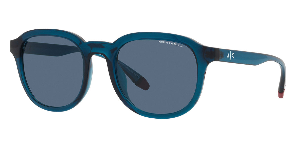 ARMANI EXCHANGE SUNGLASSES - AX4129SU 818780 54 - Shiny Transparent Blue