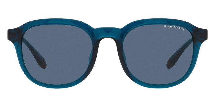 ARMANI EXCHANGE SUNGLASSES - AX4129SU 818780 54 - Shiny Transparent Blue