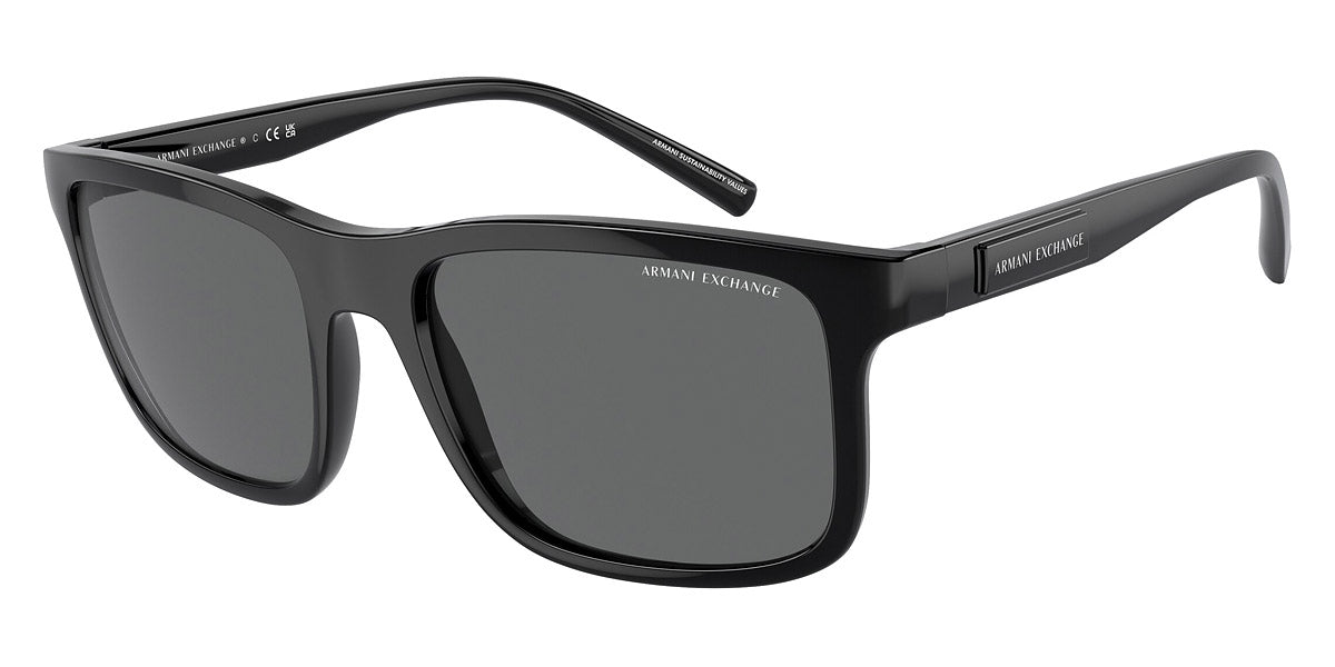 ARMANI EXCHANGE SUNGLASSES - AX4145S 815887 57 - Shiny Black