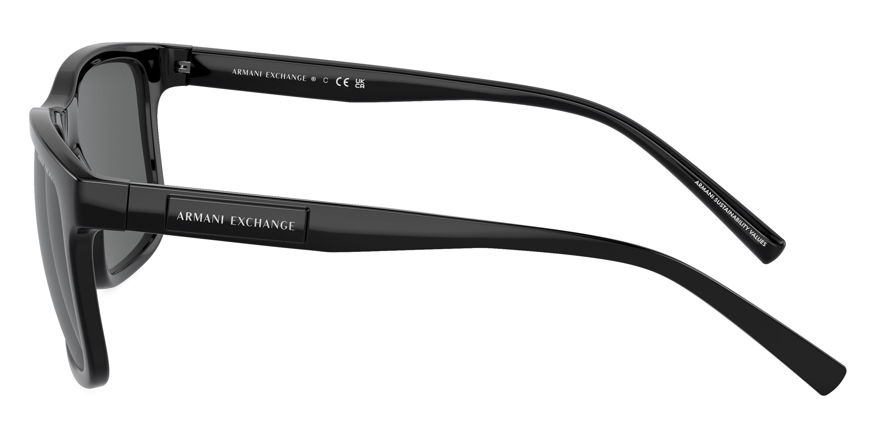 ARMANI EXCHANGE SUNGLASSES - AX4145S 815887 57 - Shiny Black