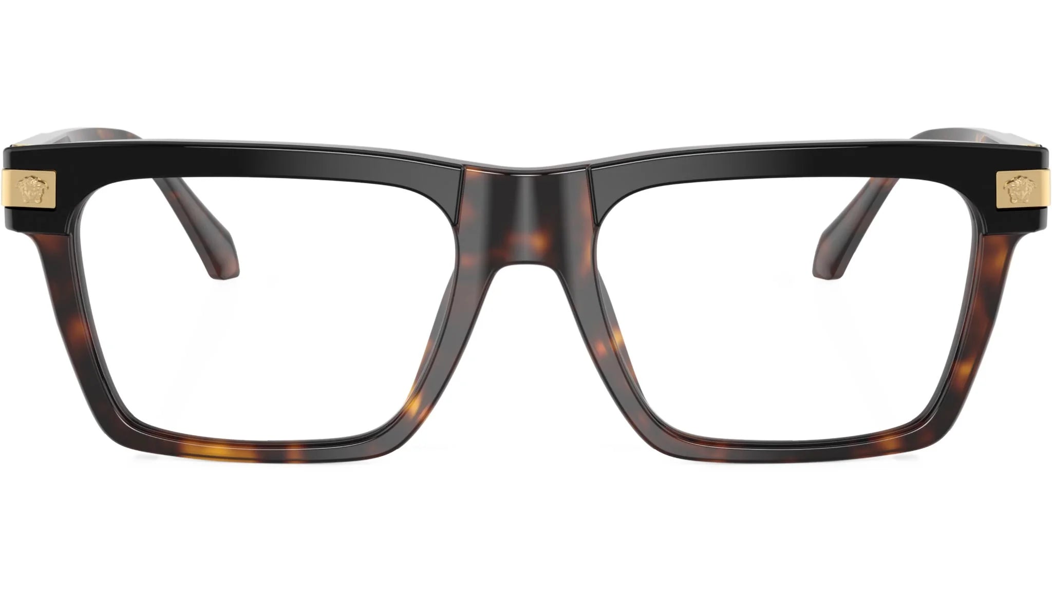 VERSACE EYEGLASSES - VE3354 5466 53 - Top Black/Havana