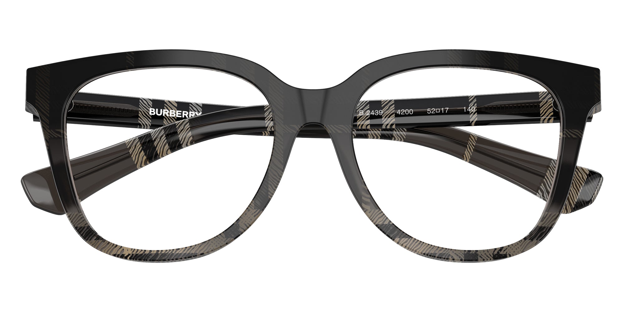 BURBERRY EYEGLASSES - BE2439 4200 50 - Gray Check