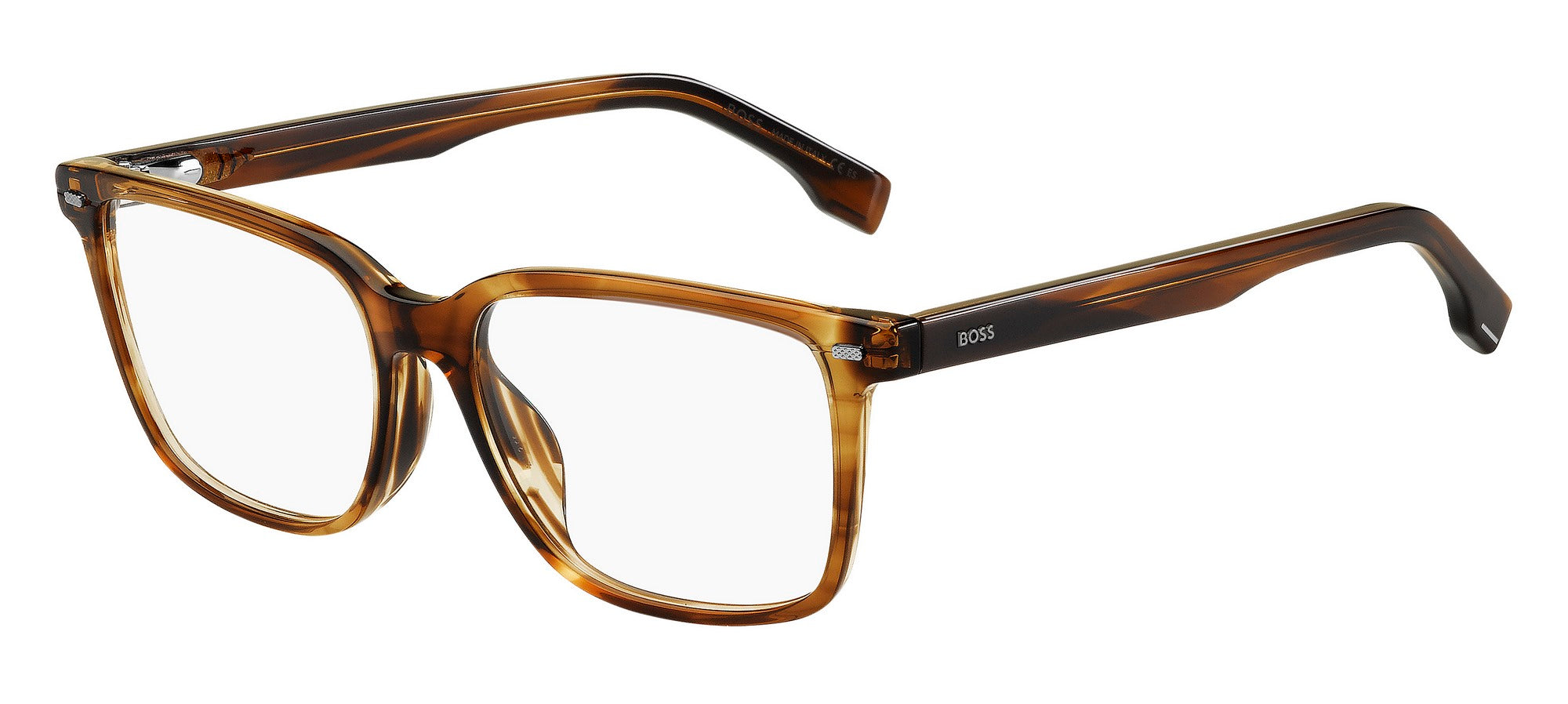 BOSS EYEGLASSES - 1480/F 06KM 55 - Brown Ruthenium