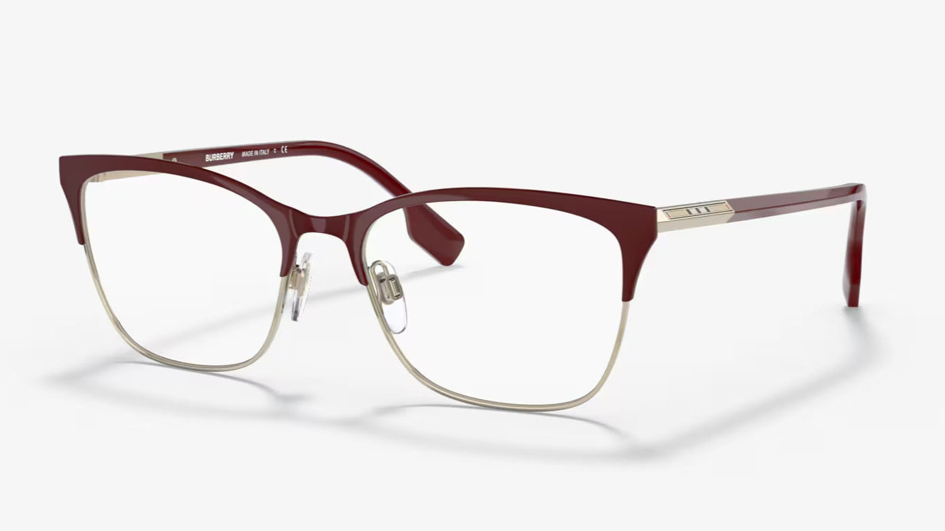 BURBERRY EYEGLASSES ALMA - BE1362 1292 54 - Light Gold/Bordeaux