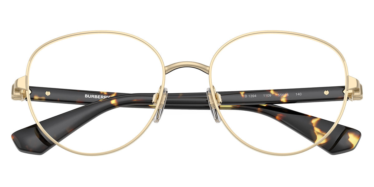 BURBERRY EYEGLASSES - BE1394 1109 55 - Light Gold/Yellow Havana