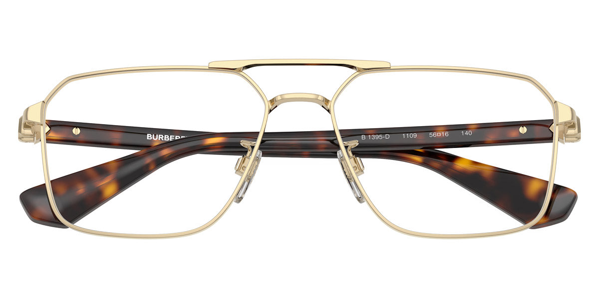 BURBERRY EYEGLASSES - BE1395D 1109 56 - Light Gold/Dark Havana
