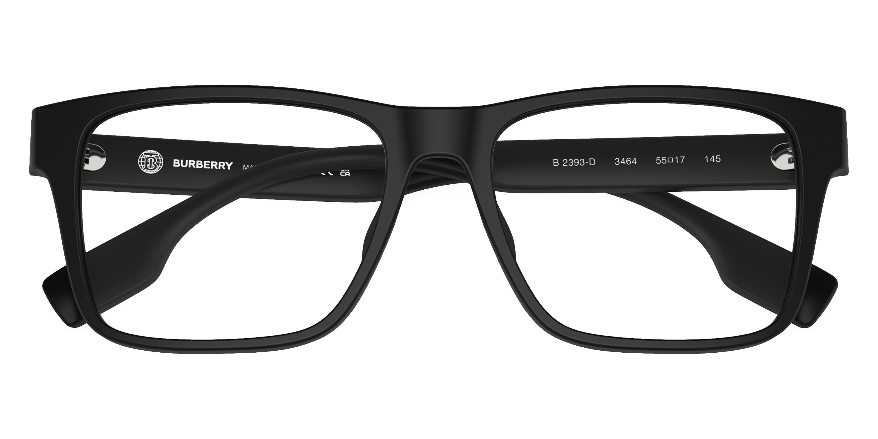 BURBERRY EYEGLASSES - BE2393D 3464 55 - MATTE BLACK