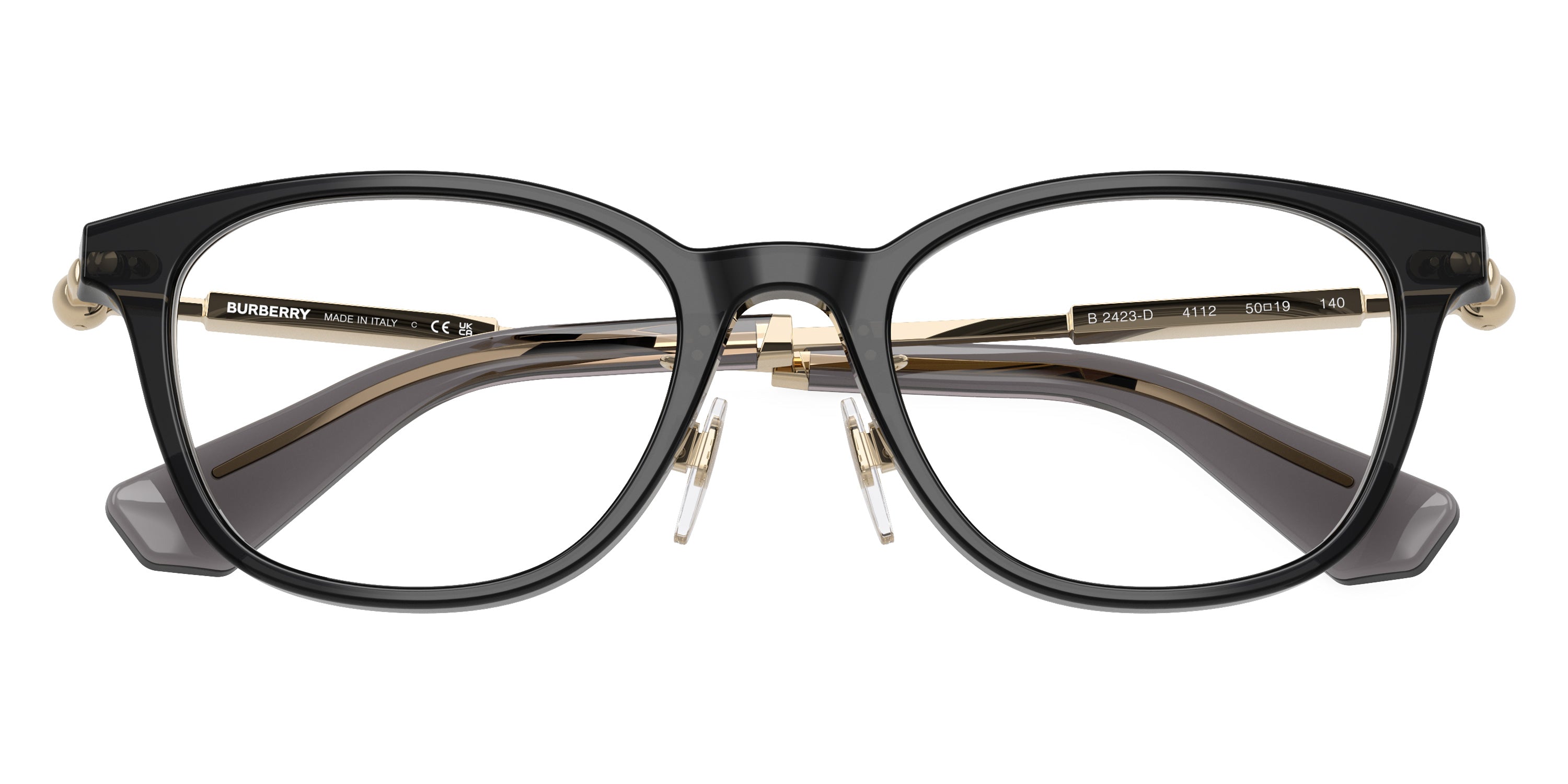 BURBERRY EYEGLASSES - BE2423D 4112 50 - GRAY/LIGHT GOLD