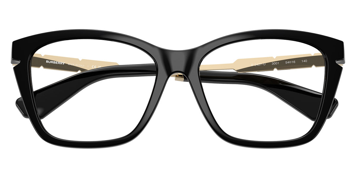BURBERRY EYEGLASSES - BE2427U 3001 52 - Black/Light Gold