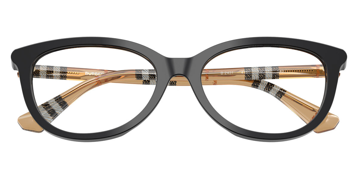BURBERRY EYEGLASSES - BE2431 4161 52 - Black/Check Sand