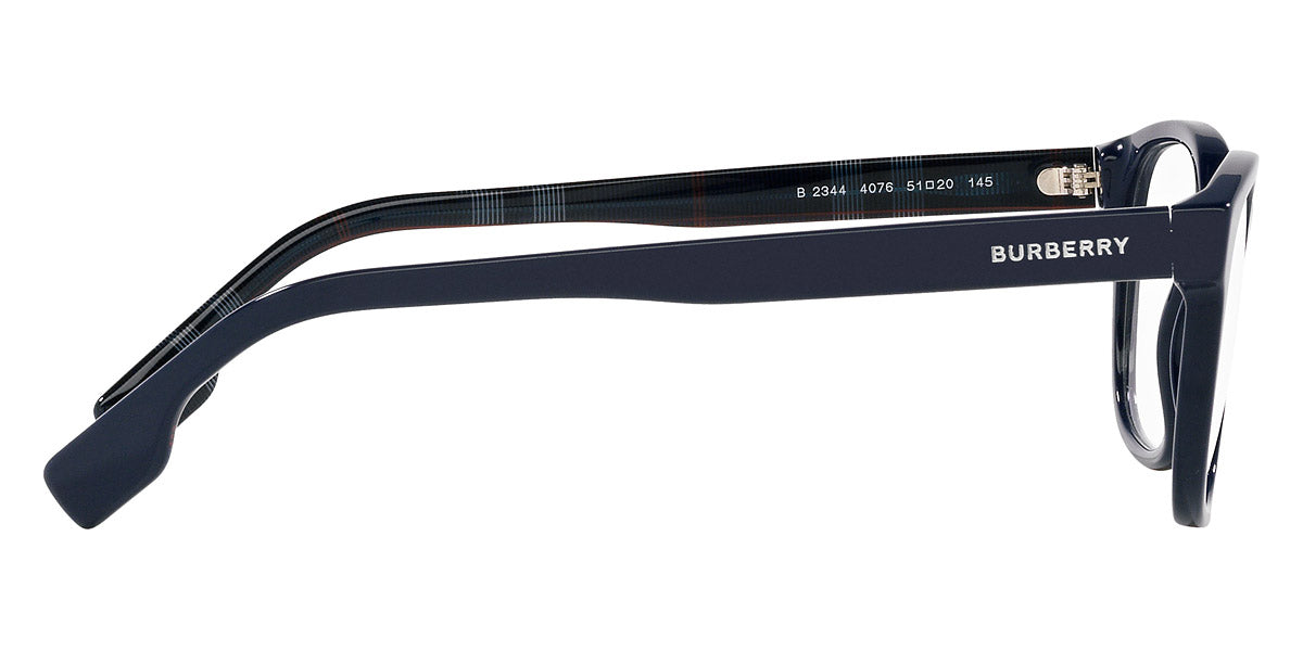 BURBERRY EYEGLASSES EDISON - BE2344 4076 53 - Blue and Top Blue on Navy Check