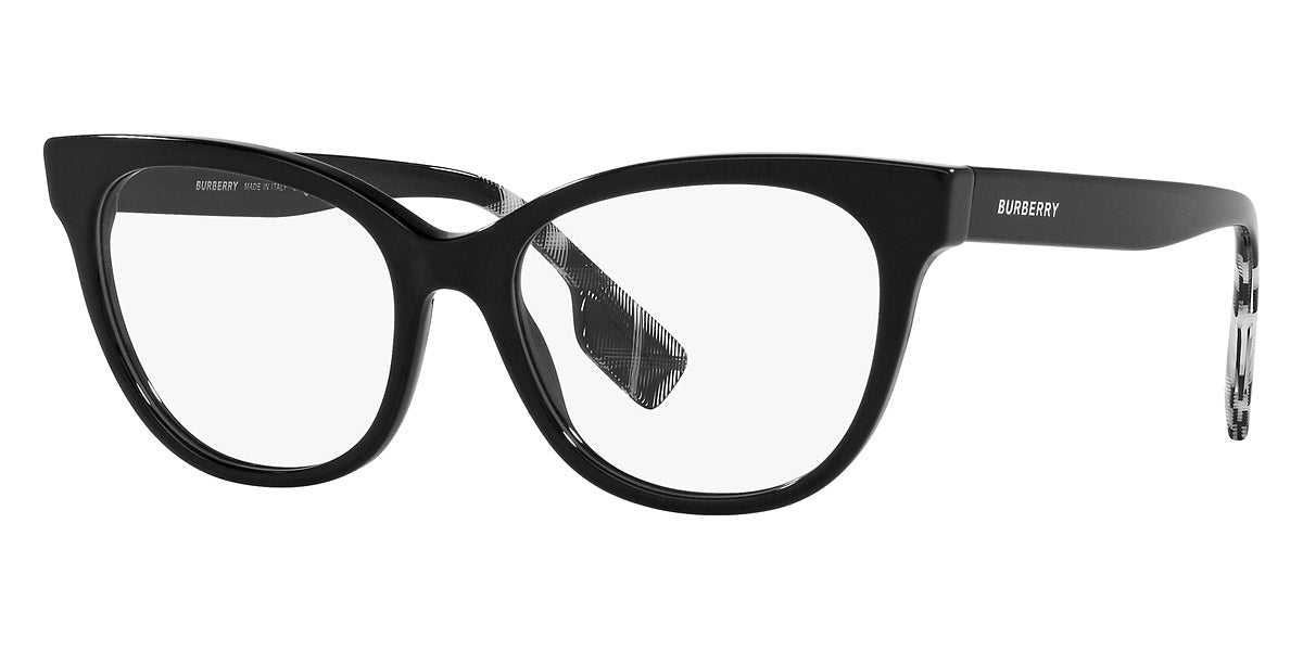 BURBERRY EYEGLASSES EVELYN - BE2375 3001 53 - Black/Check White Black