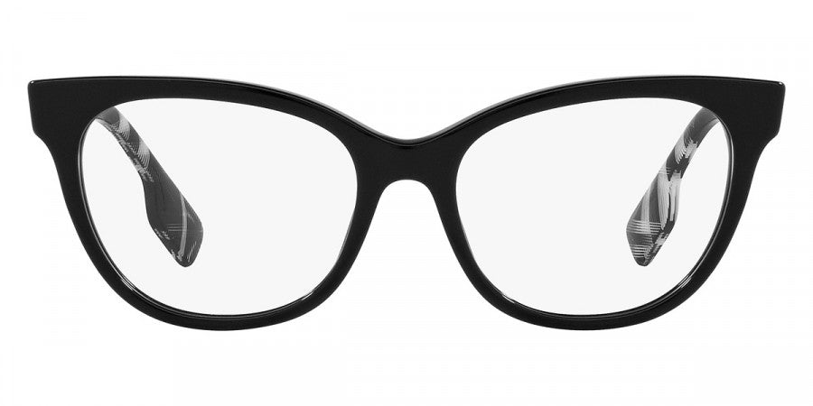 BURBERRY EYEGLASSES EVELYN - BE2375 3001 53 - Black/Check White Black