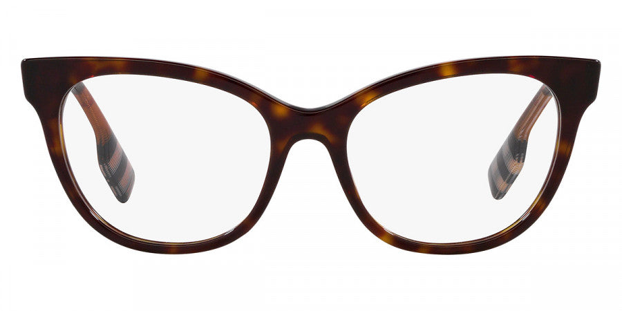 BURBERRY EYEGLASSES EVELYN - BE2375 3002 51 - Dark Havana/Check Brown